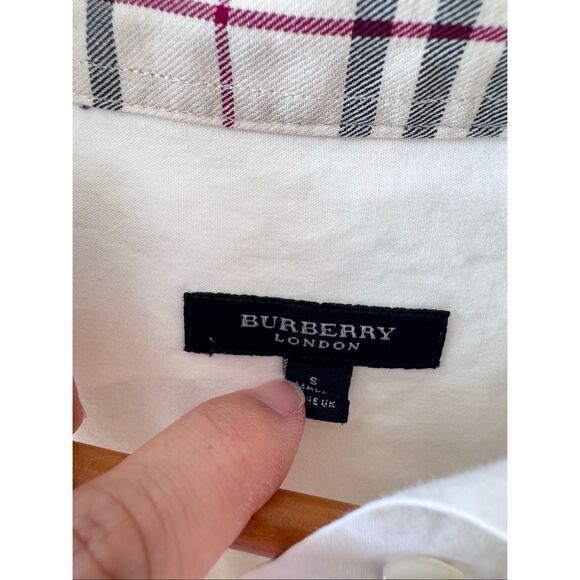 Burberry Button Down Shirt in White Size Small - Picture 3 of 10